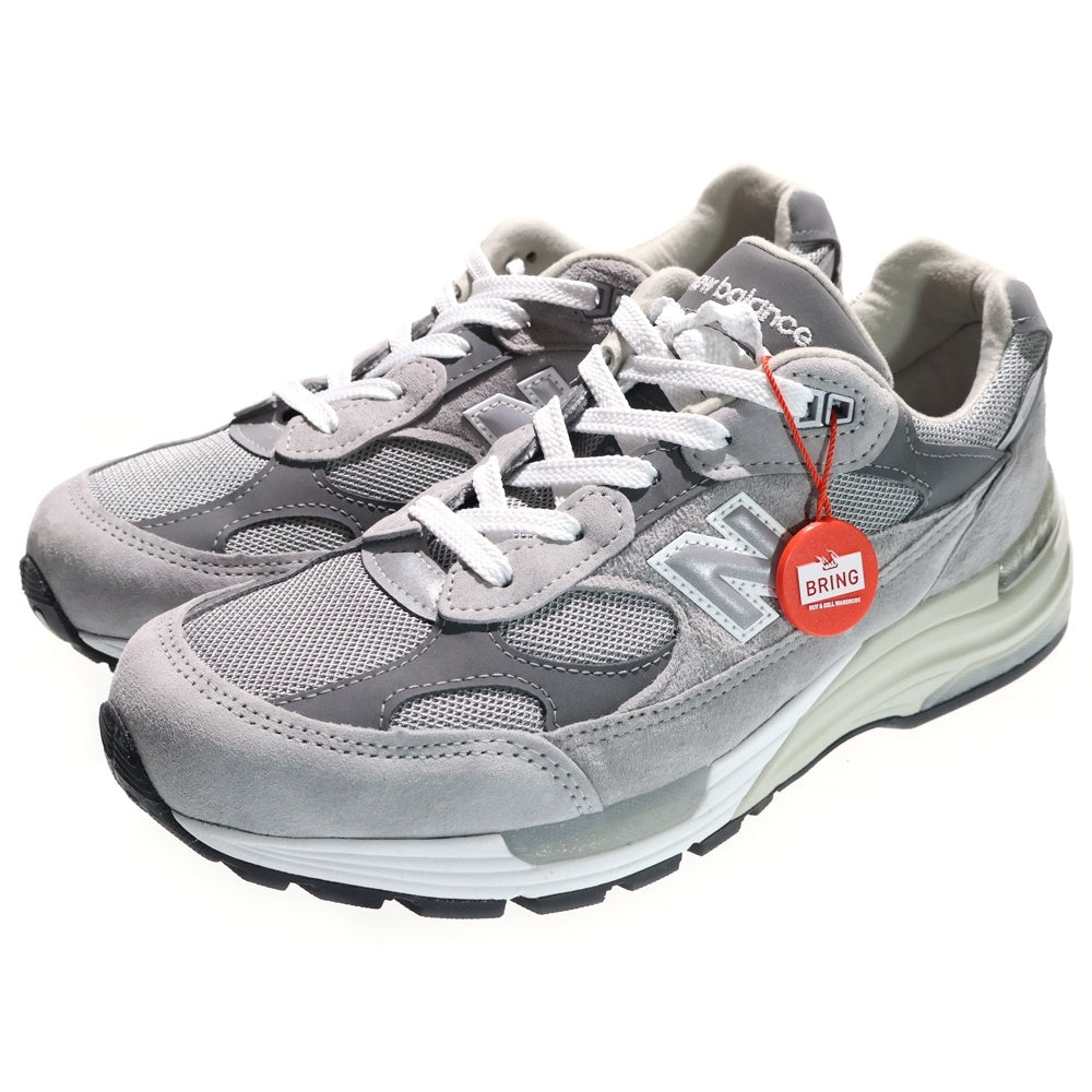 New Balance(ニューバランス) 992 スウェード ローカットスニーカー グレー U992GY US9.5/27.5cm