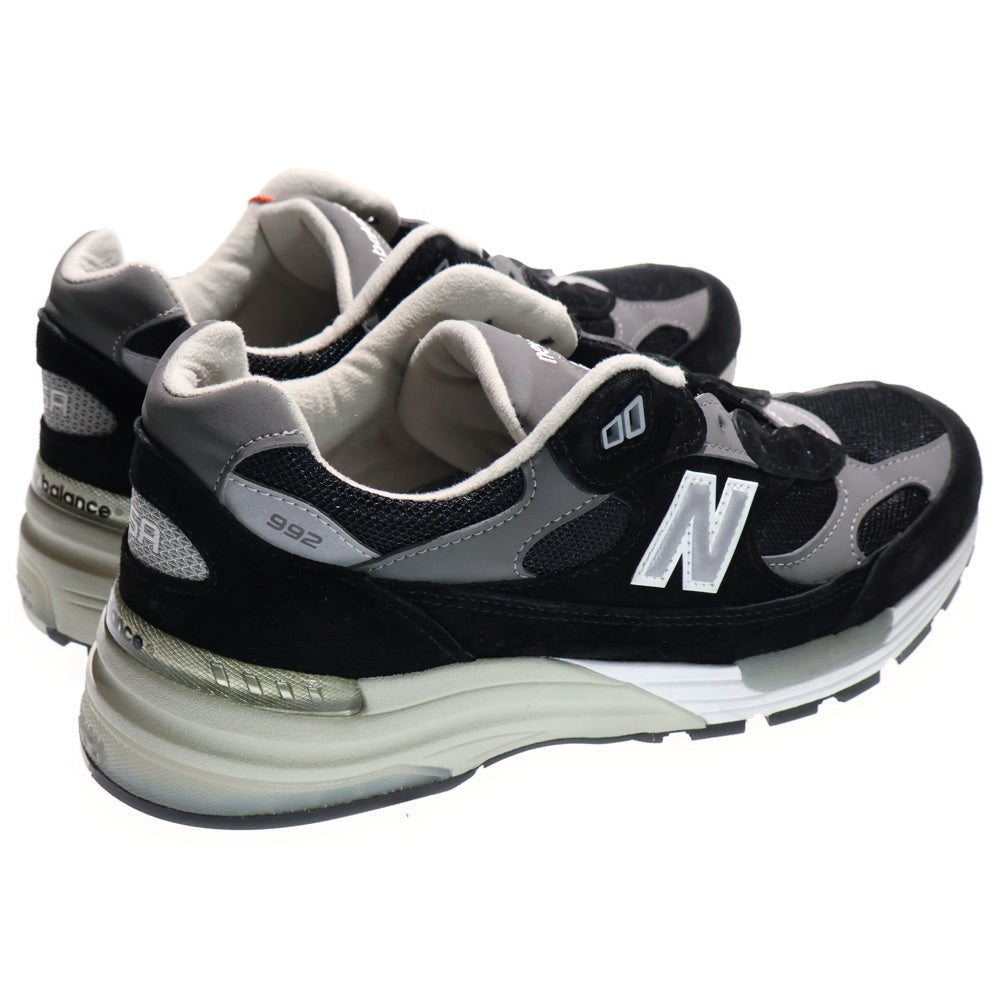 New Balance(ニューバランス) 992 スウェード ローカットスニーカー ブラック U992BK US9.5/27.5cm