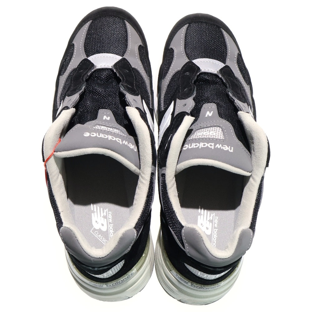 New Balance(ニューバランス) 992 スウェード ローカットスニーカー ブラック U992BK US9.5/27.5cm