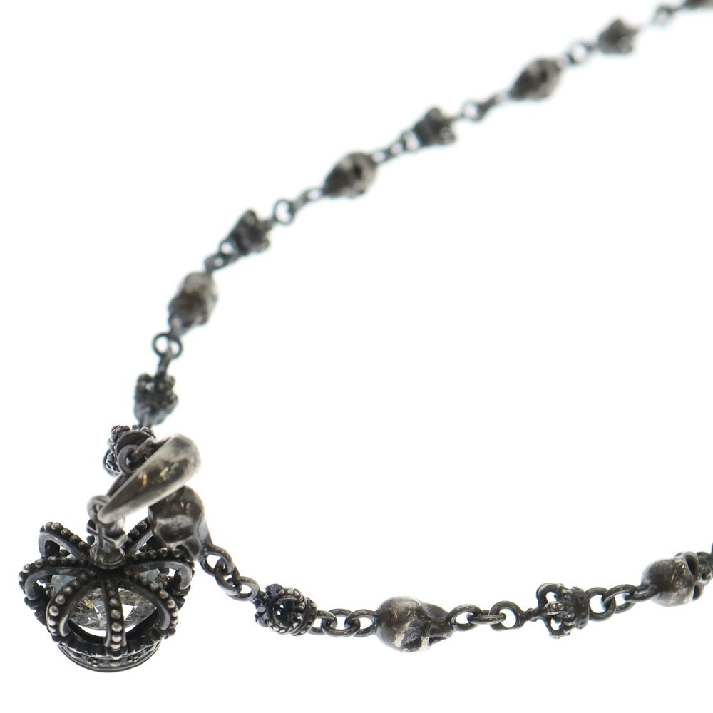 Justin Davis(ジャスティンデイヴィス) クラウングローリー ペンダント クラウン スカル チェーンネックレス シルバー