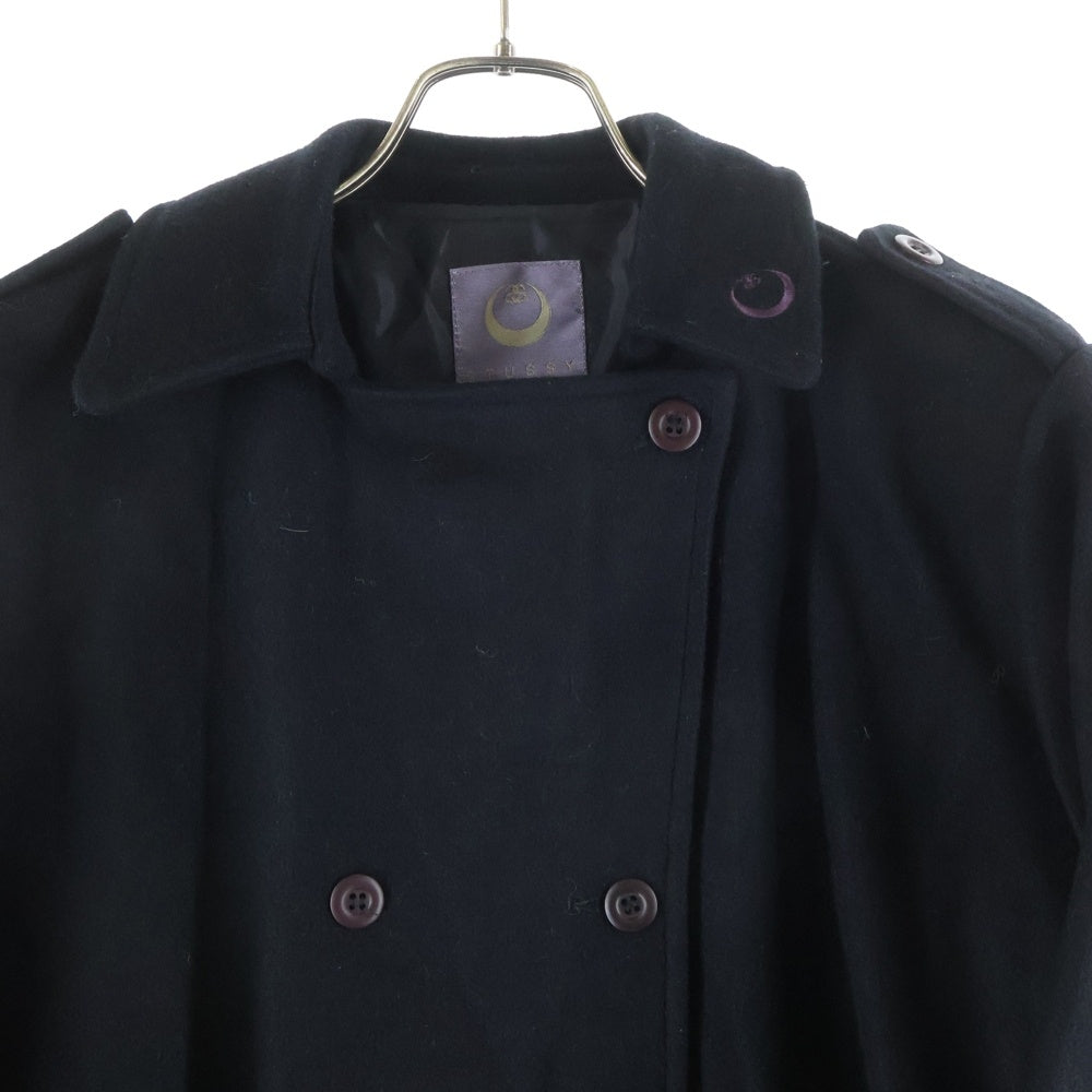 STUSSY(ステューシー) 90s オールドステューシー ウールコート ブラック