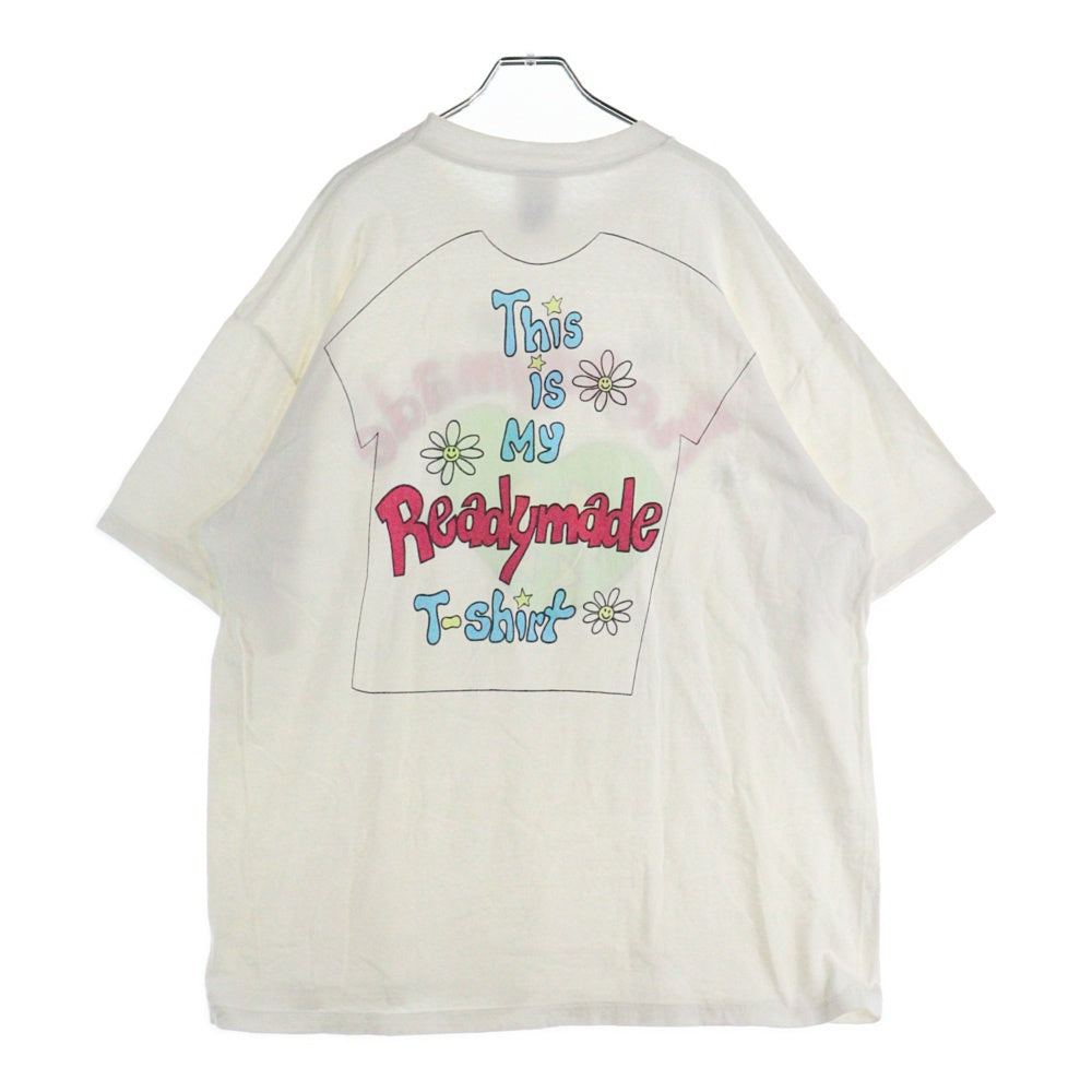 READY MADE(レディメイド) 24SS RE-CO-WH-00-00-275 ハートロゴプリントTシャツ ホワイト