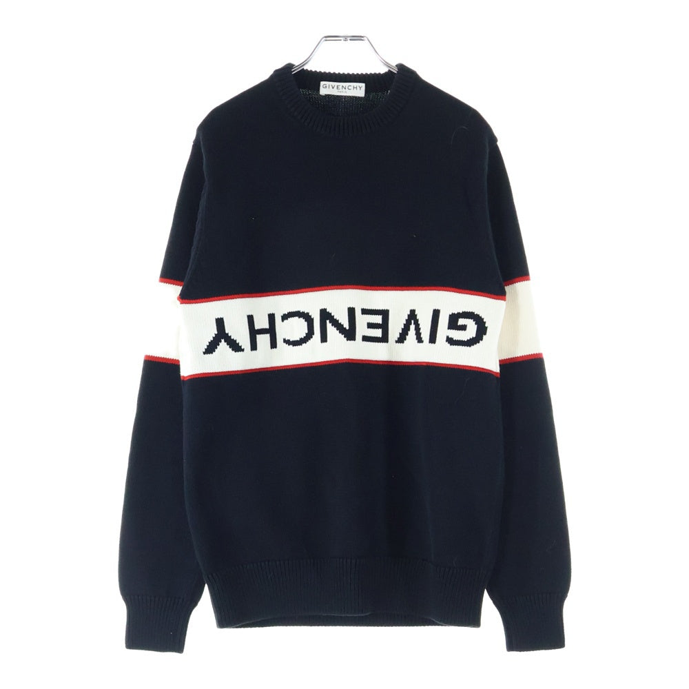GIVENCHY(ジバンシィ) サイドライン ロゴニット セーター ブラック BM900G400M