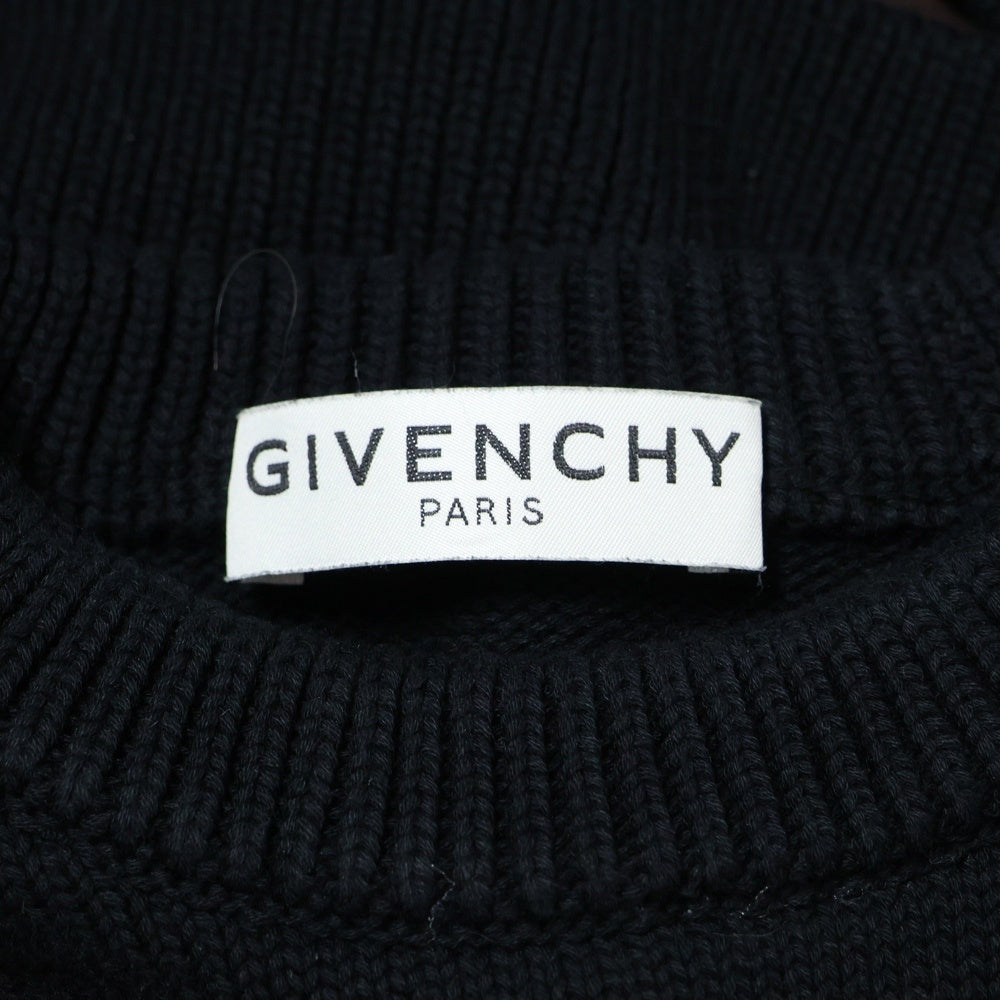 GIVENCHY(ジバンシィ) サイドライン ロゴニット セーター ブラック BM900G400M