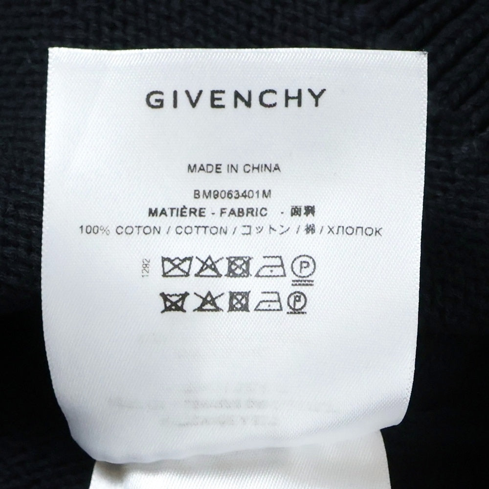 GIVENCHY(ジバンシィ) サイドライン ロゴニット セーター ブラック BM900G400M