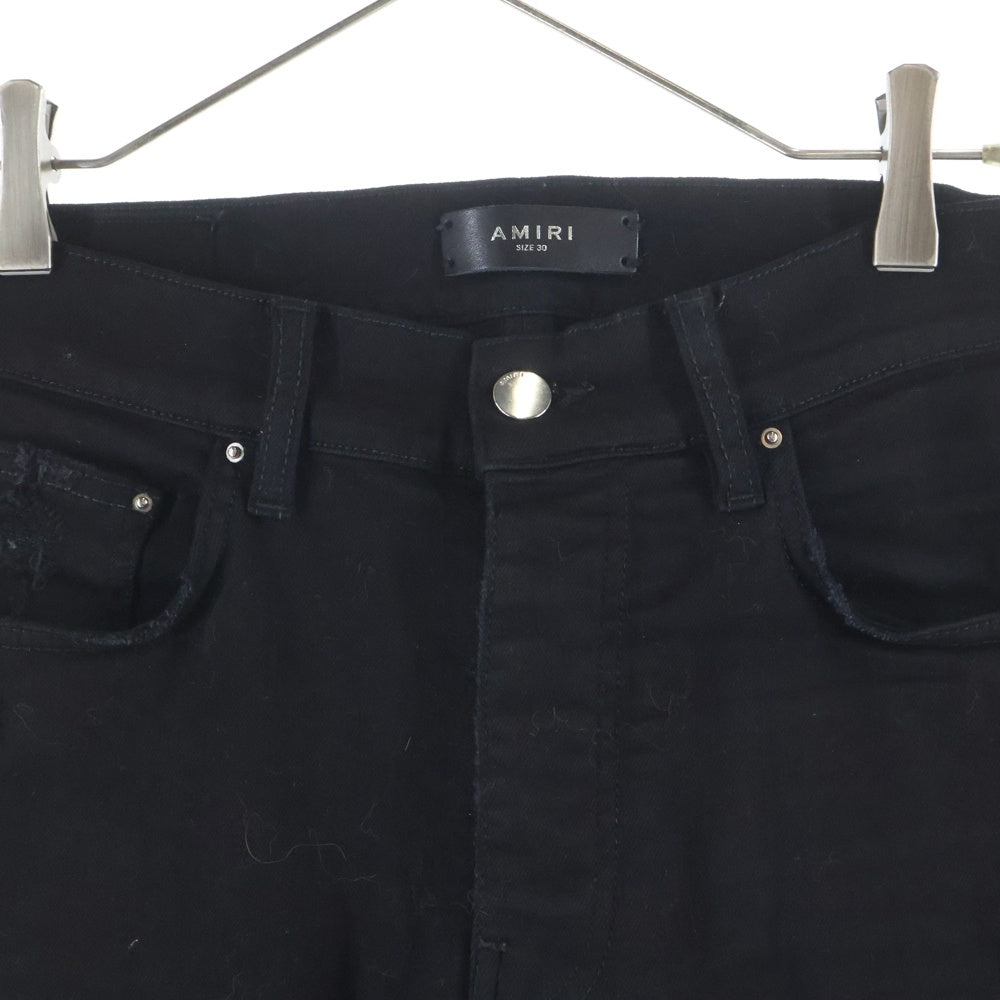 AMIRI(アミリ) STACK JEAN ダメージ加工 デニムスキニーパンツ ブラック SR1PXMD002SAMDSI