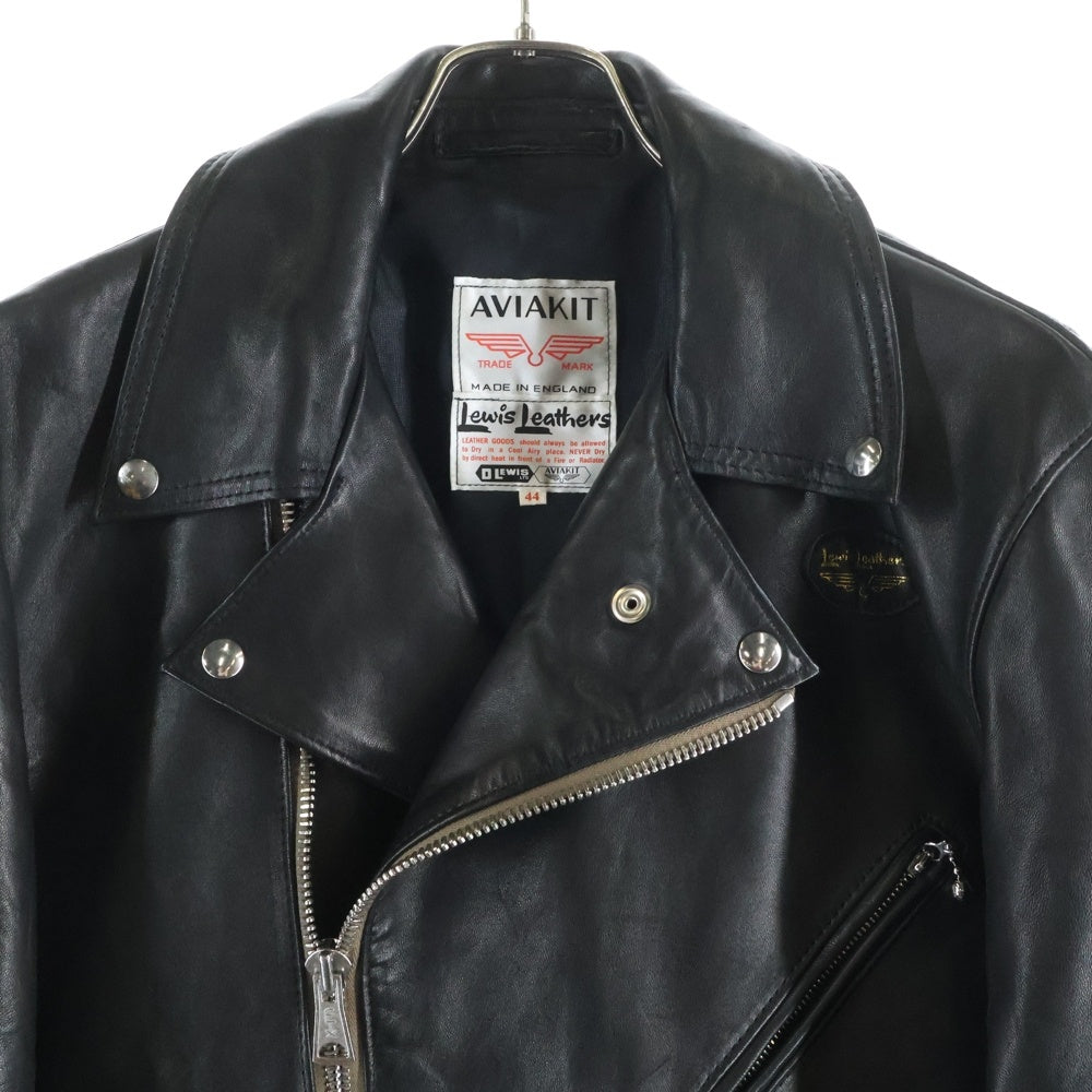 Lewis Leathers(ルイスレザー) 441T CYCLONE TIGHT FIT サイクロン タイトフィット シープスキン ダブルライダース レザージャケット ブラック