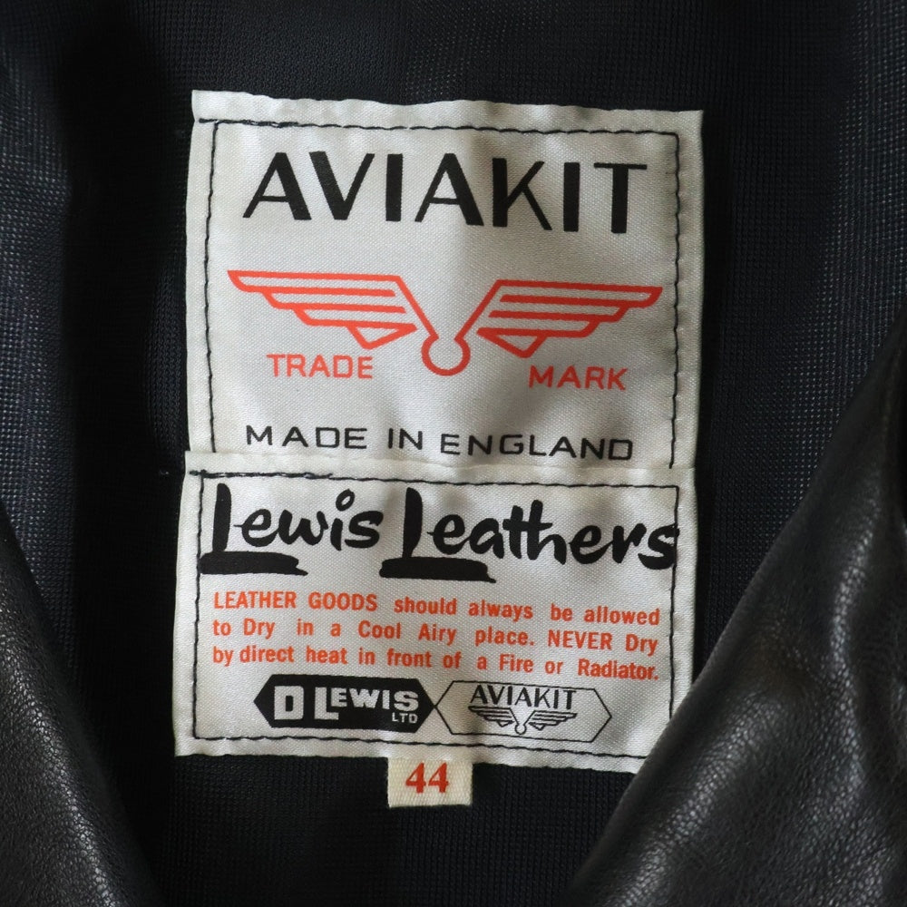 Lewis Leathers(ルイスレザー) 441T CYCLONE TIGHT FIT サイクロン タイトフィット シープスキン ダブルライダース レザージャケット ブラック