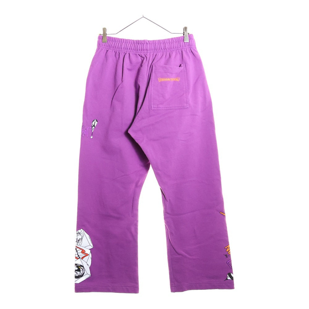 CHROME HEARTS(クロムハーツ) ×MATTY BOY I WANT MORE NOT LESS AN THAT'S THAT SWTPANTS マッティボーイ プリントスウェットパンツ パープル