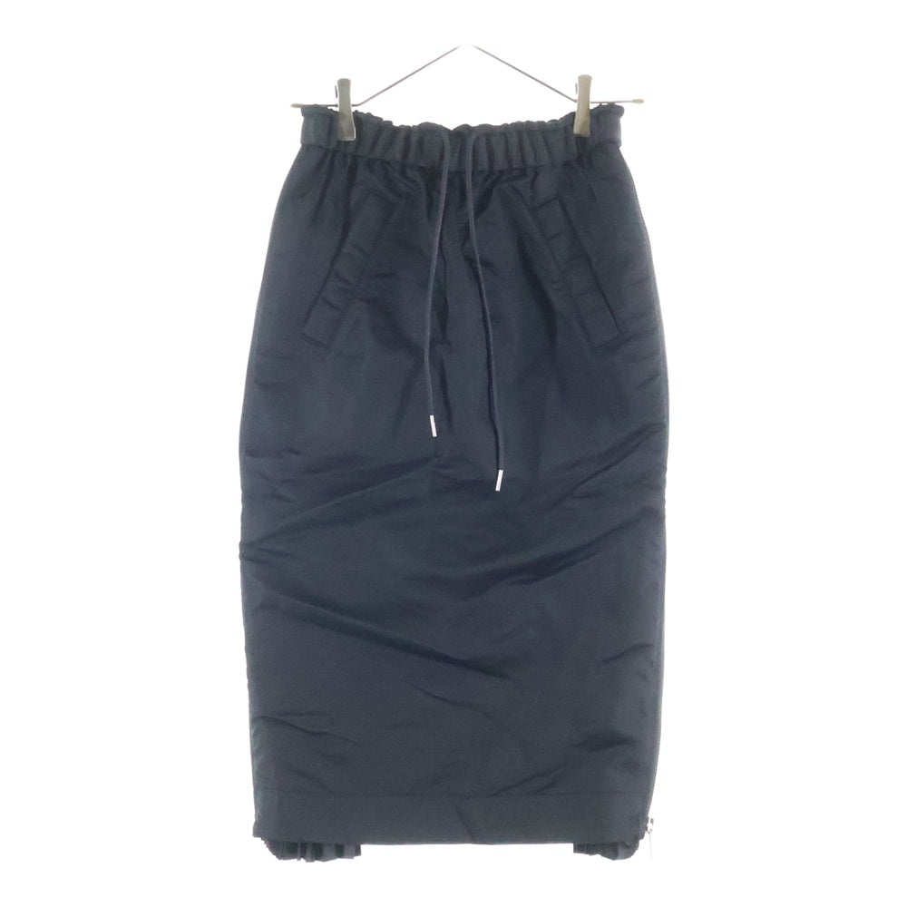 Sacai(サカイ) 23AW サイドジップ ナイロンスカート SCW-073 ブラック レディース