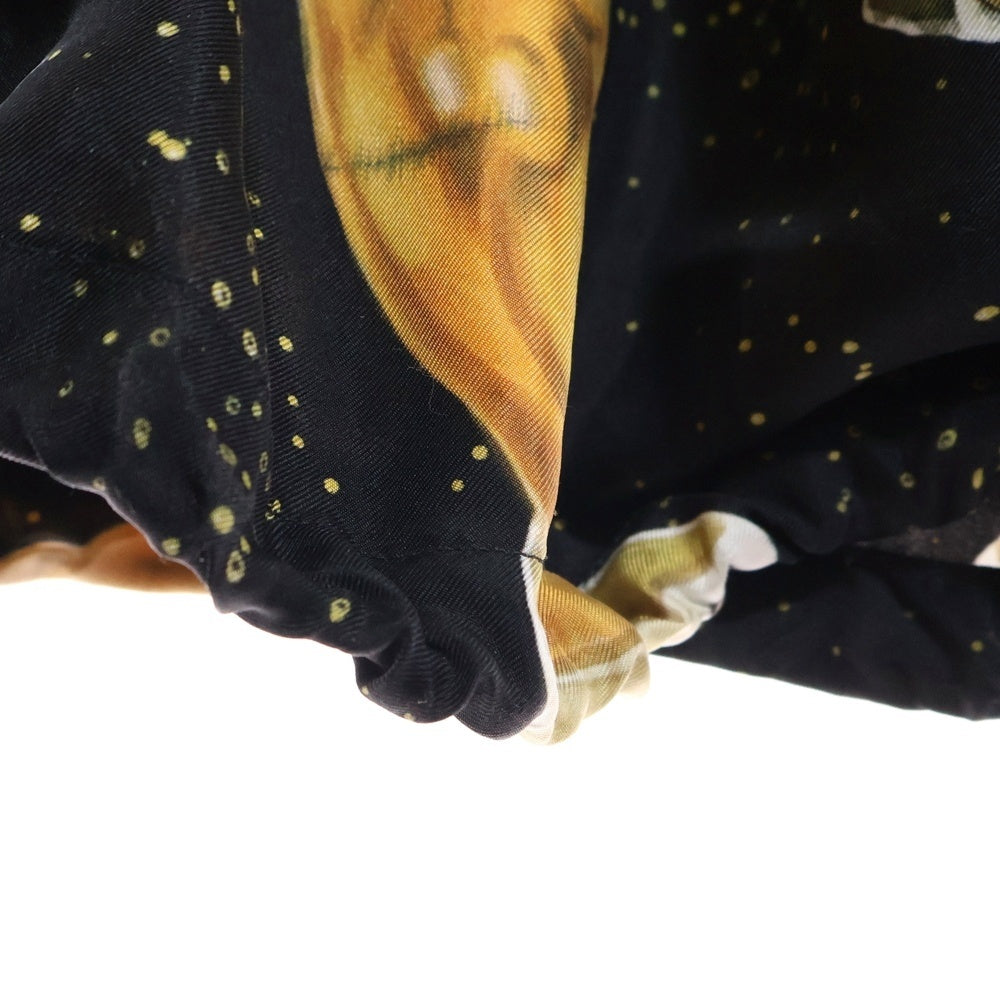 AMIRI(アミリ) Champagne シャンパングラフィック シルクパンツ ブラック レディース