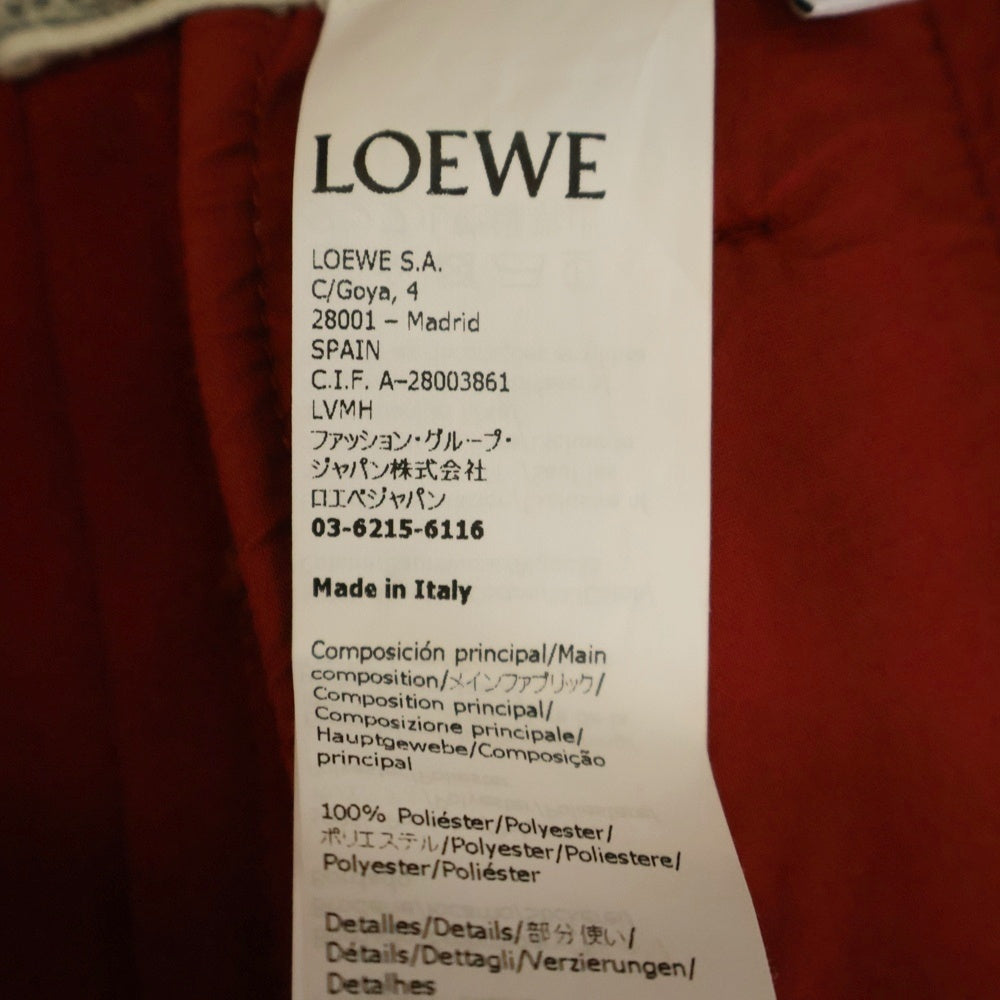 LOEWE(ロエベ) アナグラム サイドライン トラウザートラックパンツ S359Y04XAZ レッド