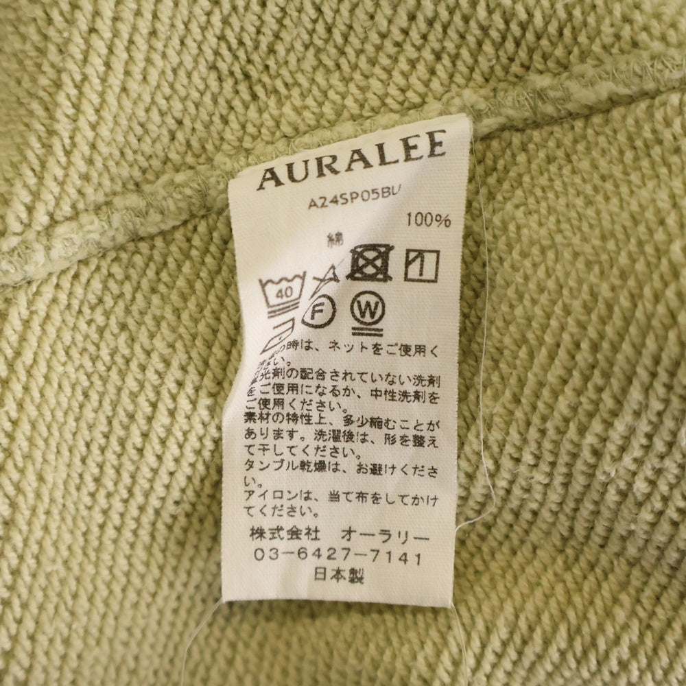 AURALEE(オーラリー) ヘビーウェイト ジップアップ フーディパーカー
