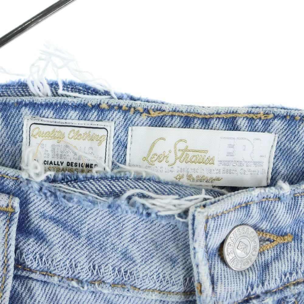 Levi's(リーバイス) ×ERL オーバーフレア カットオフデニムパンツ A54280001 インディゴ レディース