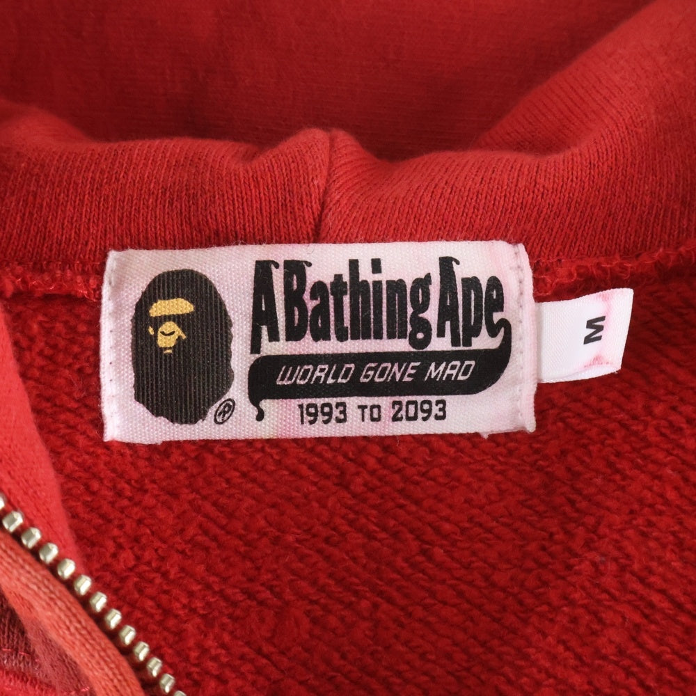 A BATHING APE(アベイシングエイプ) シャークパーカー ワッペン ダブル