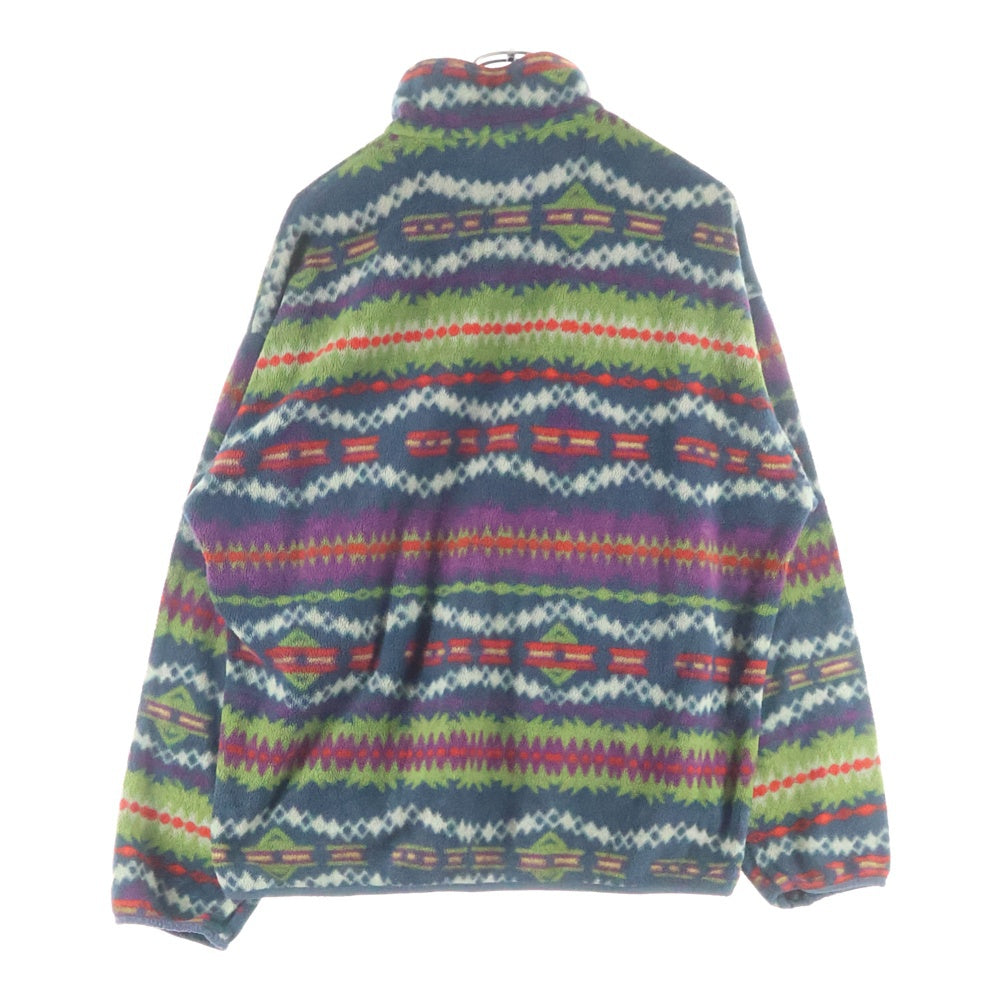 PATAGONIA(パタゴニア) 90s USA製 雪無し サカジャウィア フリース シンチラ スナップT マルチカラー