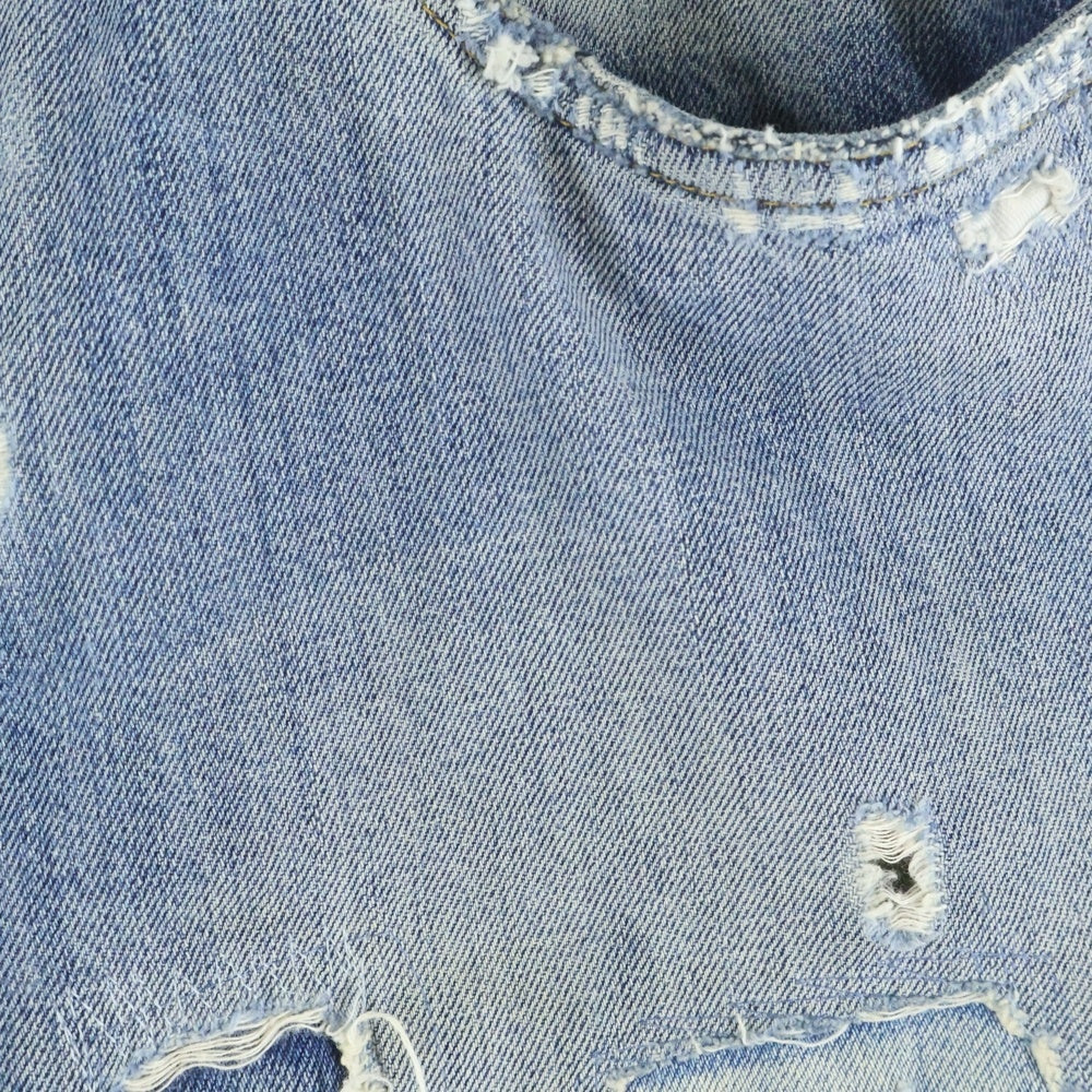 DOLCE & GABBANA(ドルチェアンドガッバーナ) ダメージ加工 パッチワーク スキニーデニム インディゴ