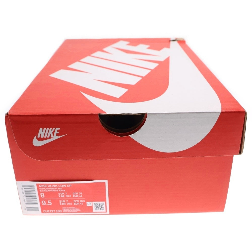 NIKE(ナイキ) DUNK LOW SP ST Johns White University Red ダンク セントジョーンズ ローカットスニーカー US8/26cm レッド/ホワイト CU1727-100