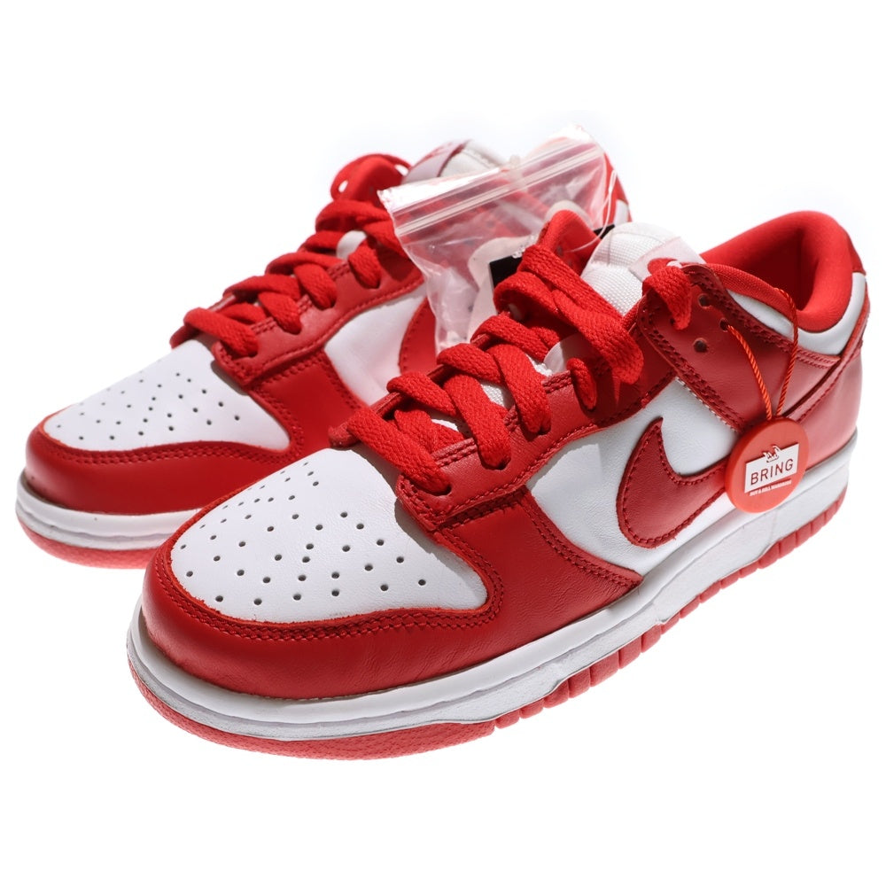NIKE(ナイキ) DUNK LOW SP ST Johns White University Red ダンク セントジョーンズ ローカットスニーカー US5/23.5cm レッド/ホワイト CU1727-100