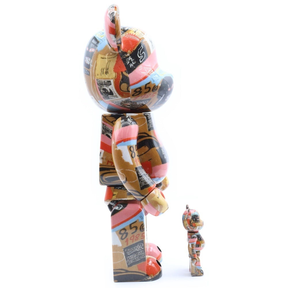 BE@RBRICK(ベアブリック) Andy Warhol × JEAN-MICHEL BASQUIAT #2 400% ベアブリック 人形 マルチ