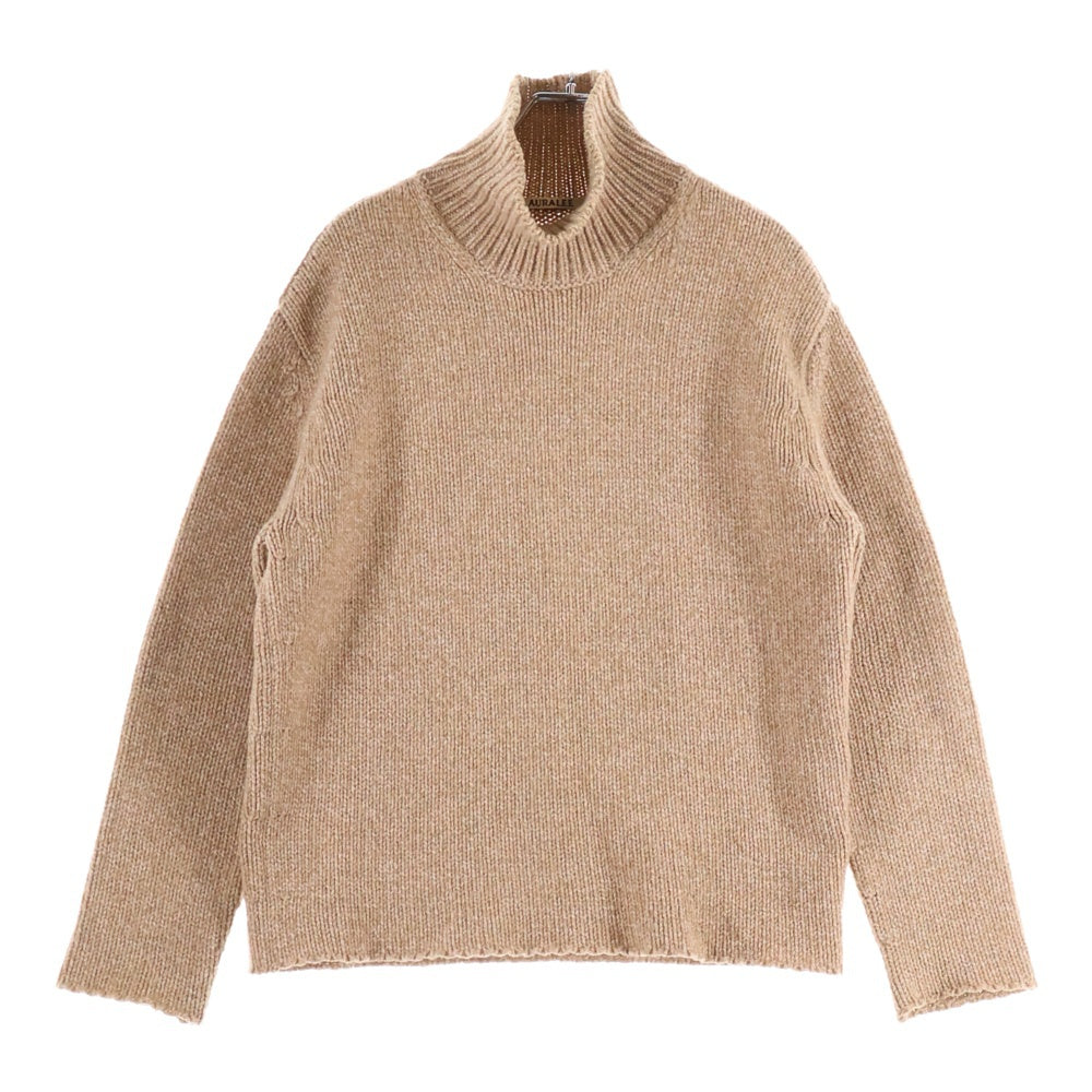 AURALEE(オーラリー) 20AW CAMEL WOOL MIX KNIT TURTLE NECK PULLOVER 0 ニット キャメル