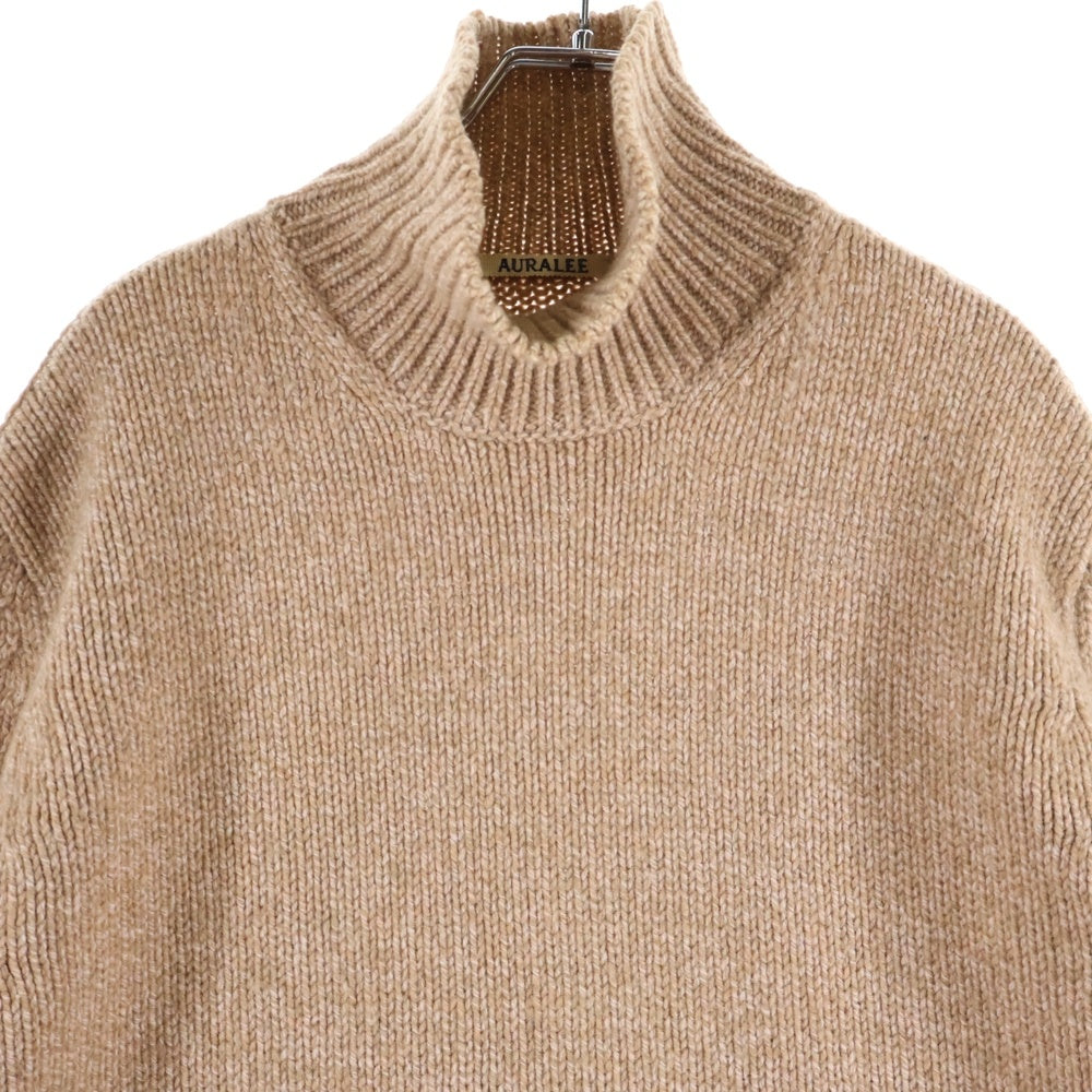 未使用級 オーラリー CAMELWOOLMIX KNIT 希少 キャメル混 AURALEE / オーラリー | CAMEL WOOL MIX KNIT P/O (メンズ) - Mix Pink