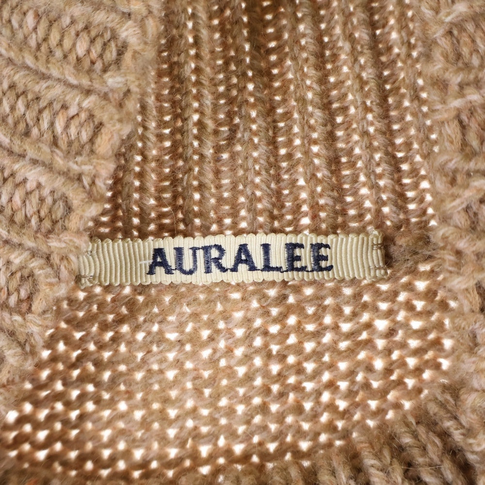 AURALEE(オーラリー) 20AW CAMEL WOOL MIX KNIT TURTLE NECK PULLOVER 0 ニット キャメル