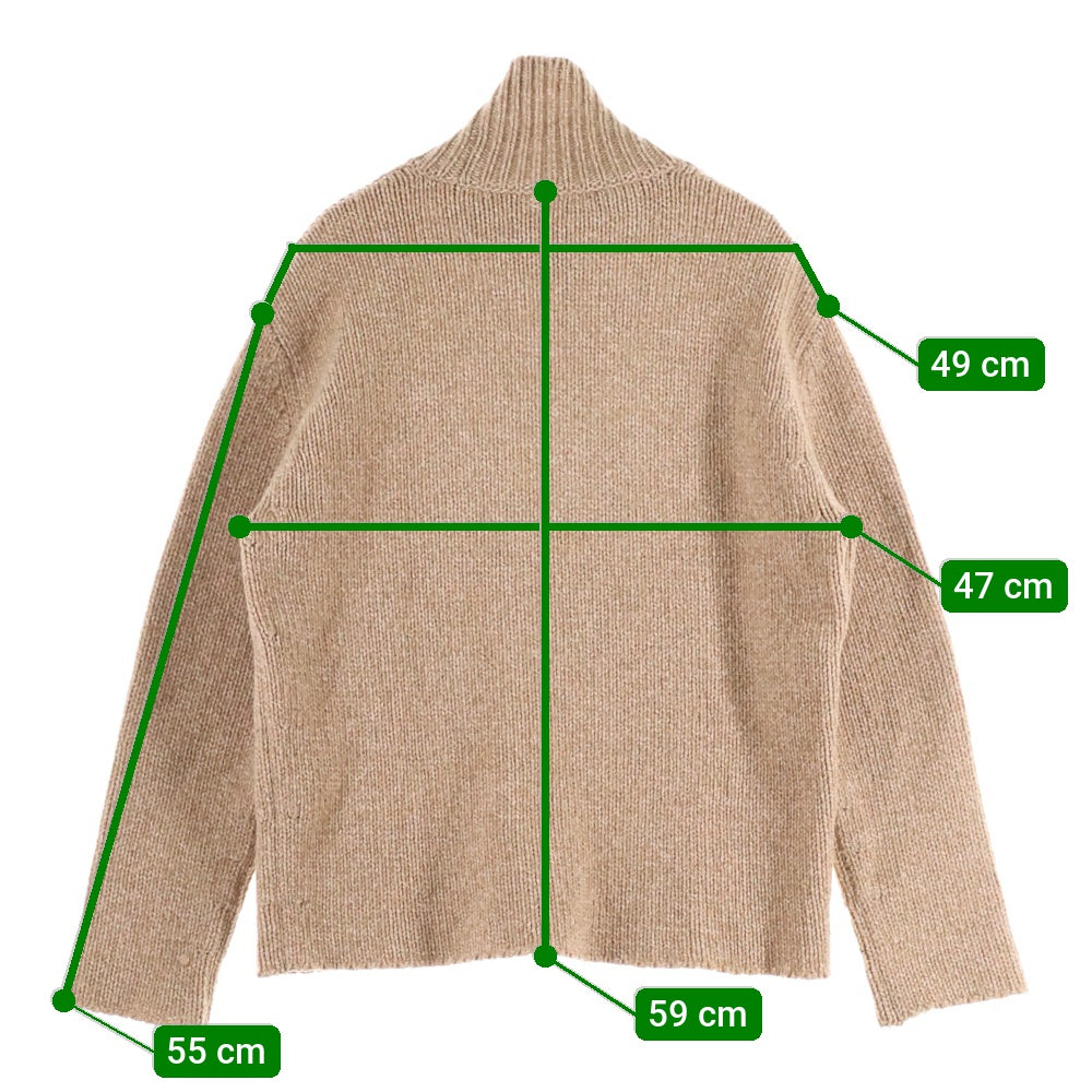 AURALEE(オーラリー) 20AW CAMEL WOOL MIX KNIT TURTLE NECK PULLOVER 0 ニット キャメル