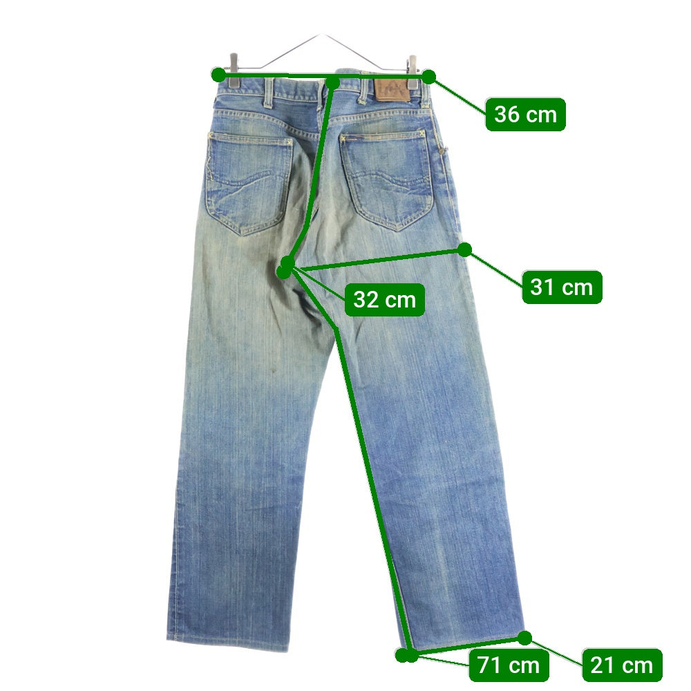 LEE(リー) 101Z 60s-70s RMR RIDERS サイド黒タグ 片耳 オートマ 棒TALON デニムパンツ インディゴ