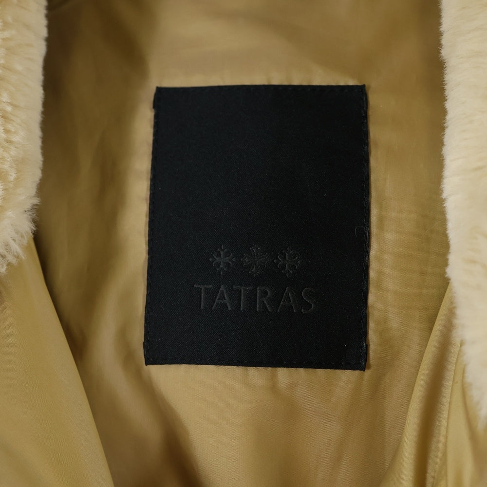 TATRAS(タトラス) 22AW BOMOS ボモス フード ボア ブルゾン ジャケット ベージュ MTAT22A4858-L