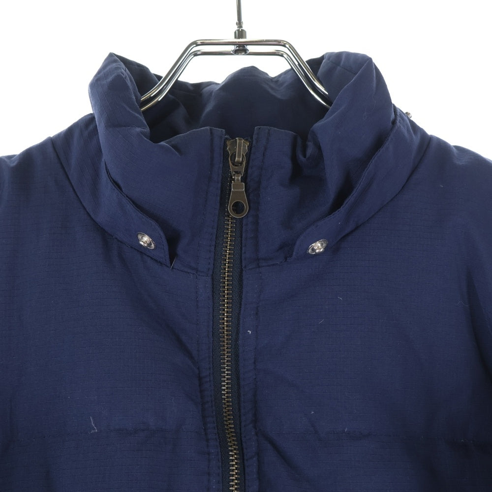 NIKE(ナイキ) 90s-00s 銀タグ リップストップ スウォッシュ PUFFY DOWN JACKET ダウンジャケット ネイビー