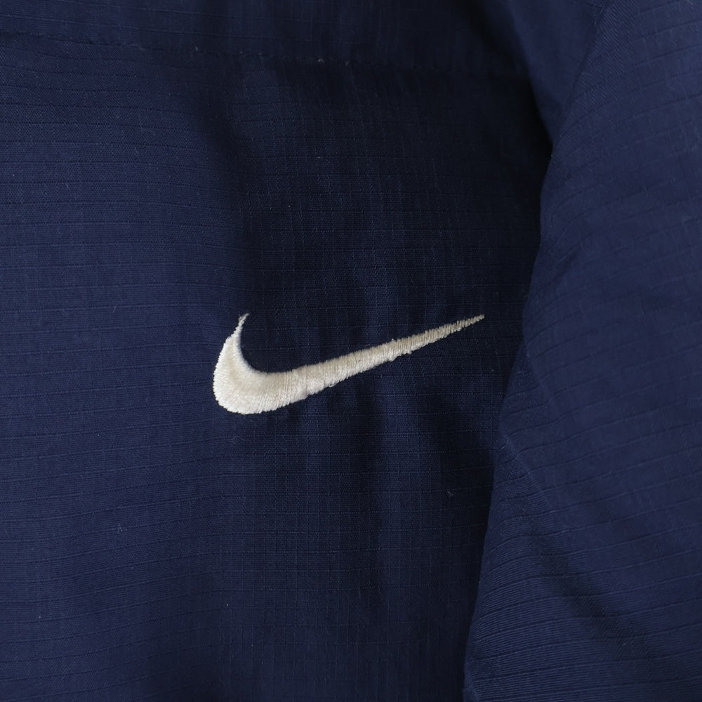 NIKE(ナイキ) 90s-00s 銀タグ リップストップ スウォッシュ PUFFY DOWN JACKET ダウンジャケット ネイビー