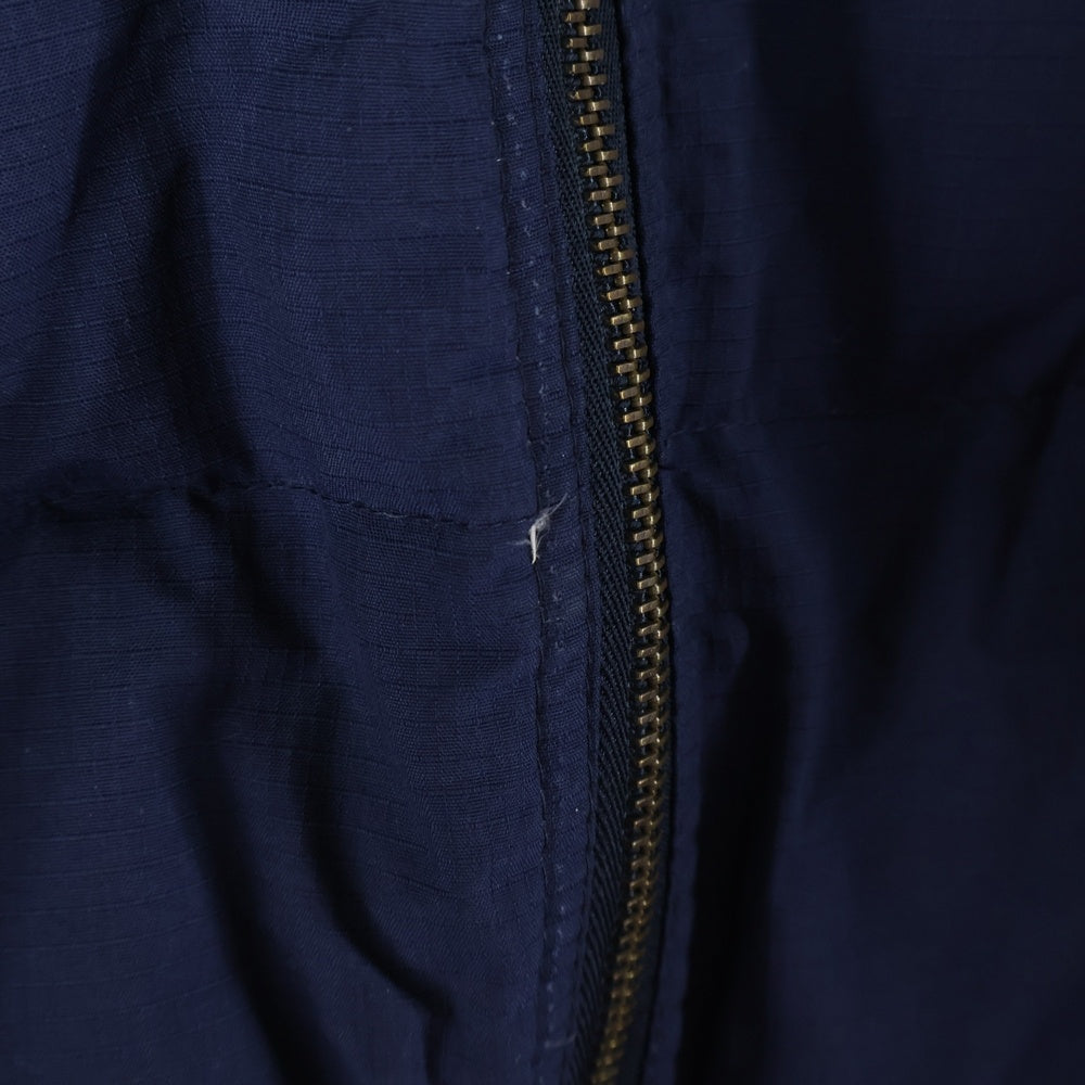 NIKE(ナイキ) 90s-00s 銀タグ リップストップ スウォッシュ PUFFY DOWN JACKET ダウンジャケット ネイビー