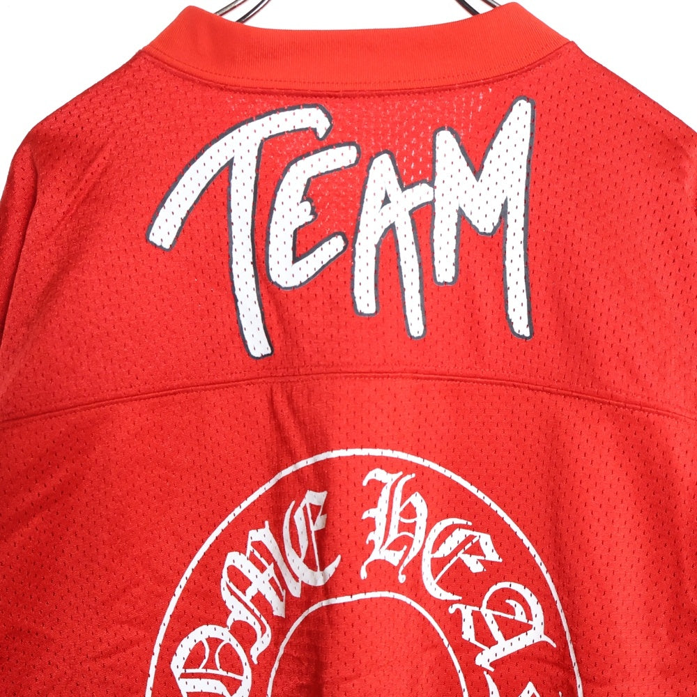 CHROME HEARTS(クロムハーツ) ×MATTY BOY PPO FORM TEAM MESH WARM UP JERSEY TEE マッティボーイ メッシュプリントジャージー長袖Tシャツ カットソー レッド