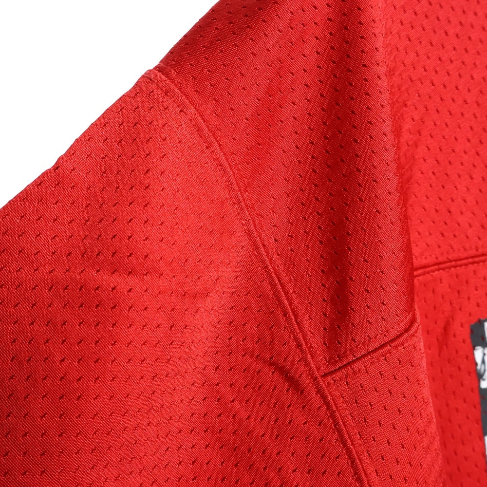 CHROME HEARTS(クロムハーツ) ×MATTY BOY PPO FORM TEAM MESH WARM UP JERSEY TEE マッティボーイ メッシュプリントジャージー長袖Tシャツ カットソー レッド