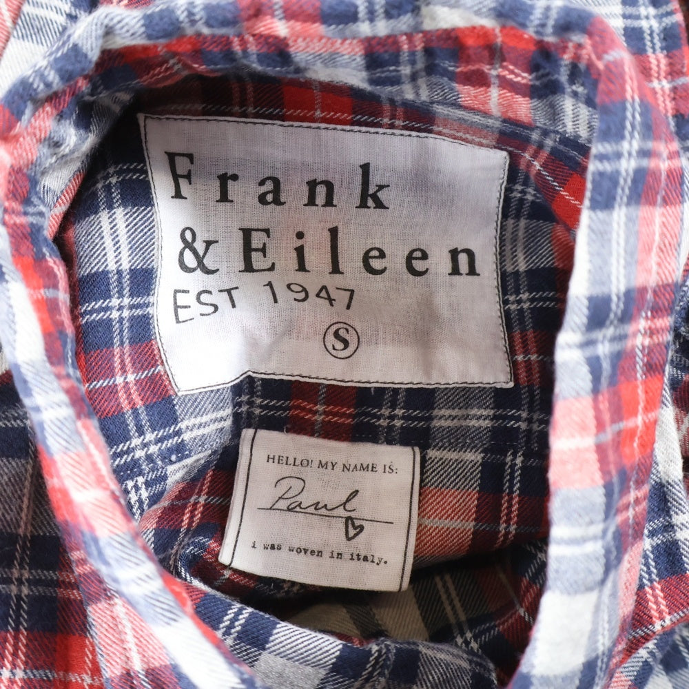 Frank&Eileen(フランクアンドアイリーン) EILEEN エイリーン チェックロングスリーブシャツ レッド 2820700013