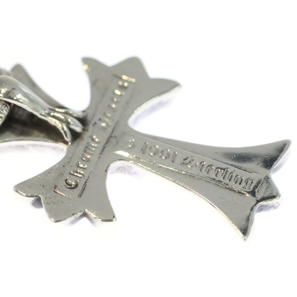 CHROME HEARTS(クロムハーツ) CH CRS SML W/BALE Wベイル スモールCHクロス ペンダントトップ シルバー BCA218