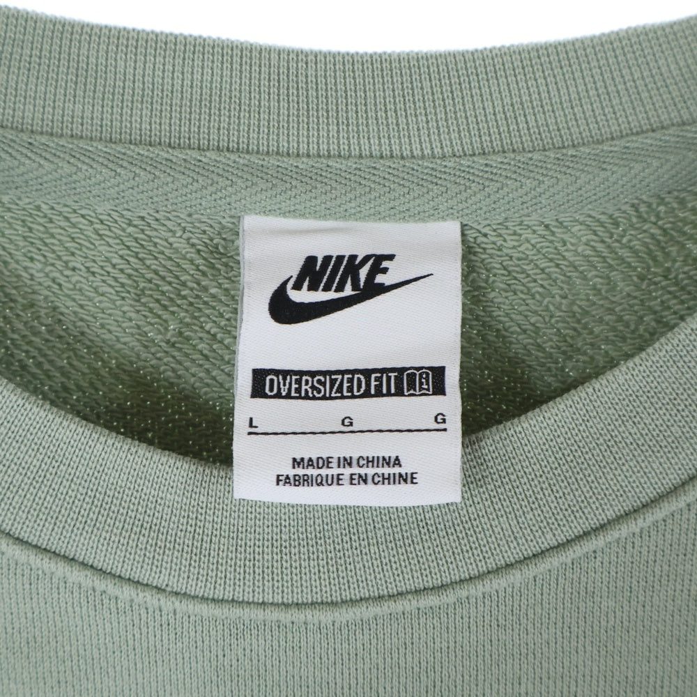 NIKE(ナイキ) クラブ フリース オーバーサイズド 長袖 フレンチテリー クルースウェット HJ1820-370 グリーン L