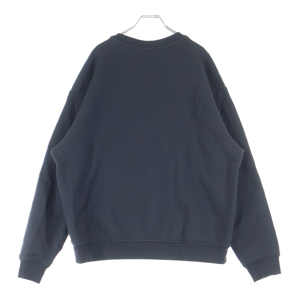 NIKE(ナイキ) Wordmark knitted crew neck sweatshirt クルーネックスウェット トレーナー ブラック