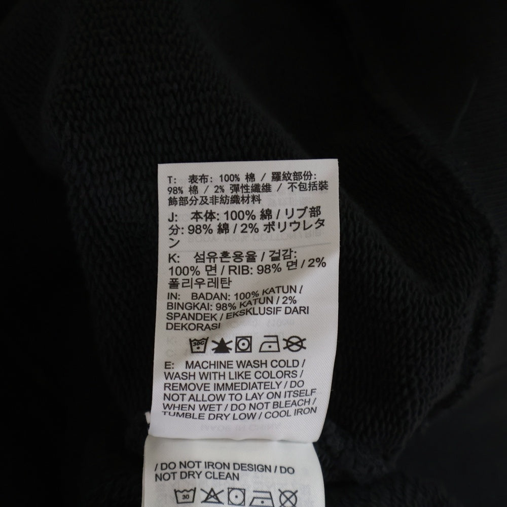 NIKE(ナイキ) Wordmark knitted crew neck sweatshirt クルーネックスウェット トレーナー ブラック