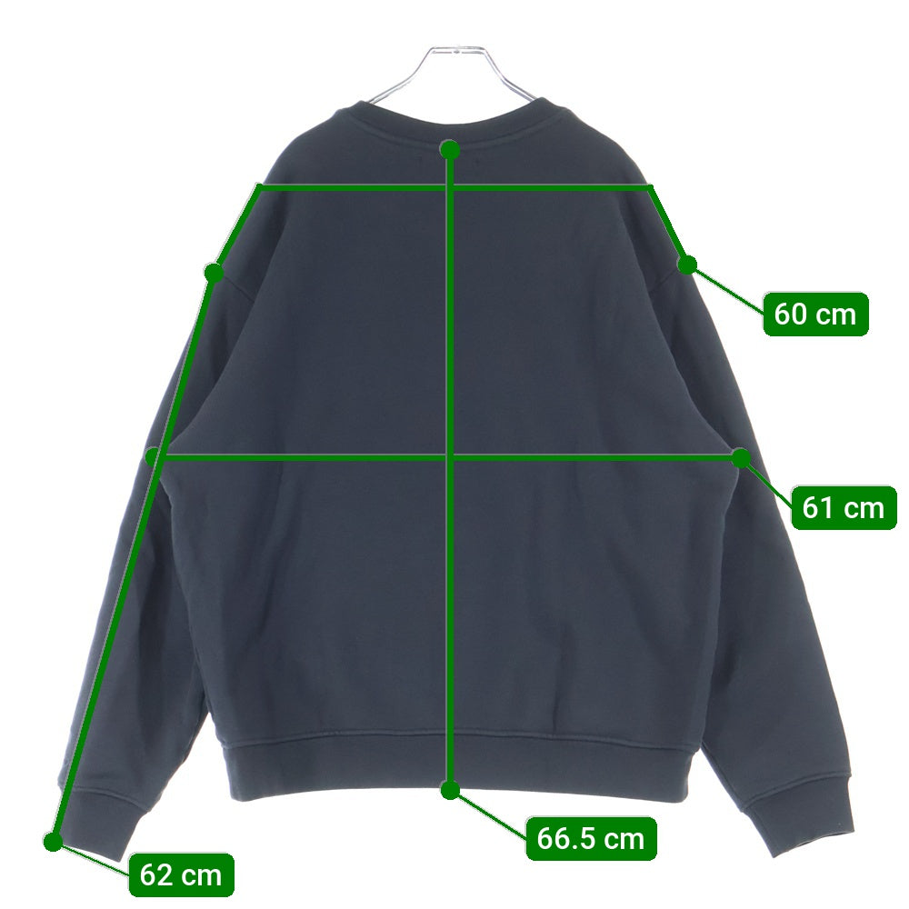 NIKE(ナイキ) Wordmark knitted crew neck sweatshirt クルーネックスウェット トレーナー ブラック