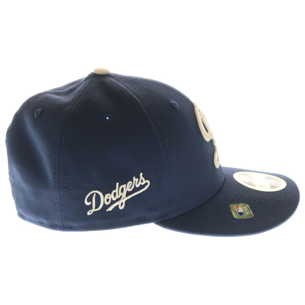 NEW ERA(ニューエラ) LA Dodgers City Connect Seris 59FIFTY LOW PROFILE CONTOURED CROWN CURVED VISOR ベースボールキャップ 帽子 ネイビー