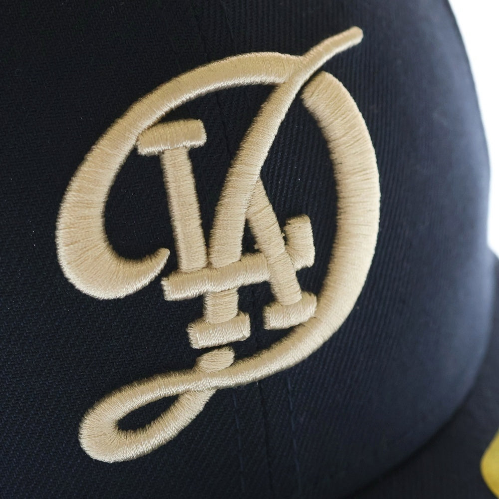 NEW ERA(ニューエラ) LA Dodgers City Connect Seris 59FIFTY LOW PROFILE CONTOURED CROWN CURVED VISOR ベースボールキャップ 帽子 ネイビー