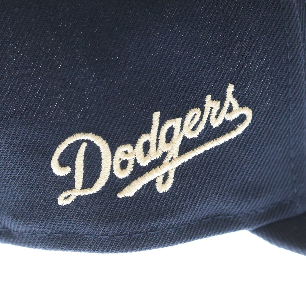 NEW ERA(ニューエラ) LA Dodgers City Connect Seris 59FIFTY LOW PROFILE CONTOURED CROWN CURVED VISOR ベースボールキャップ 帽子 ネイビー
