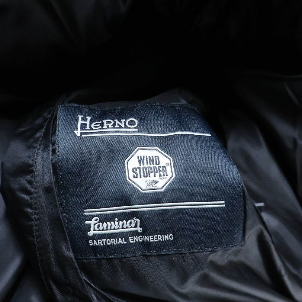 HERNO(ヘルノ) LAMINAR ジップアップ ナイロンフーデッド ダウン
