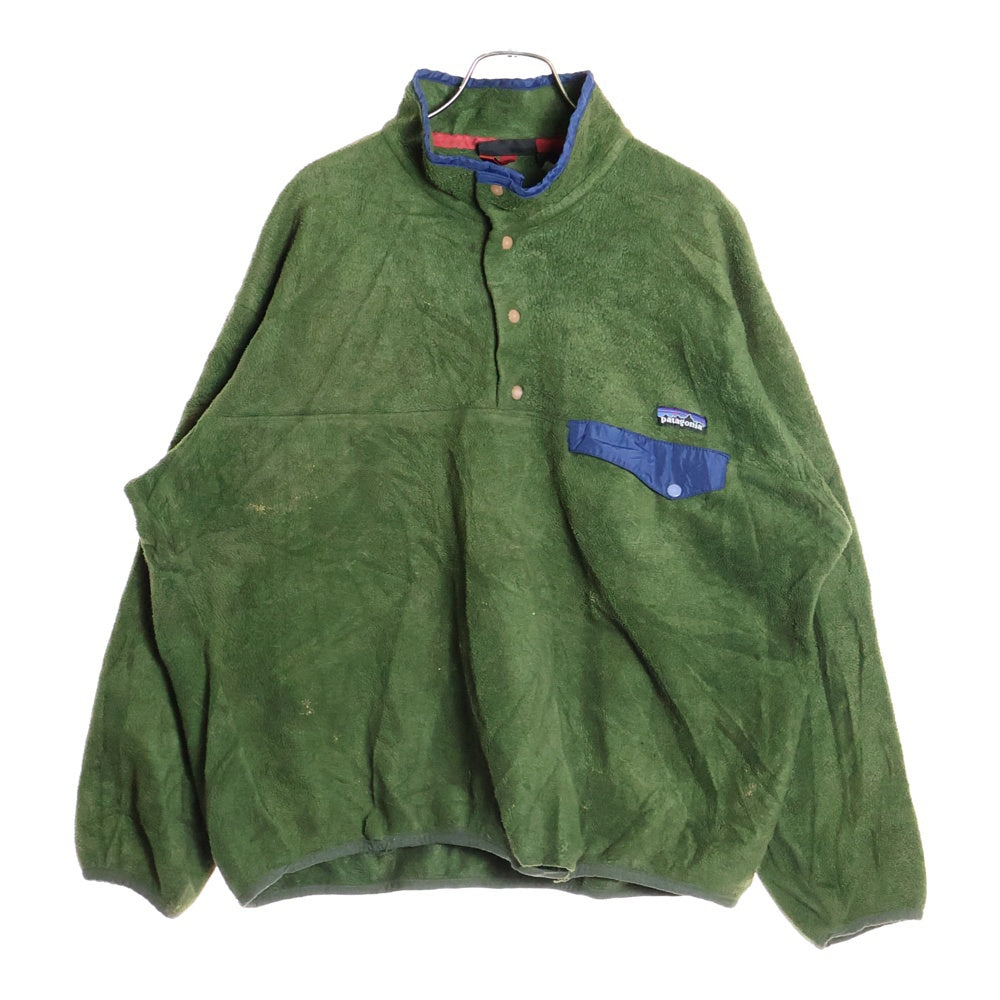 PATAGONIA(パタゴニア) 94AW 雪無し 過渡期 スナップT フリースプルオーバージャケット カーキ