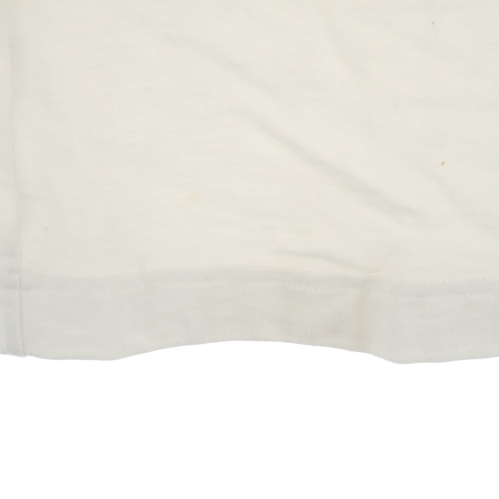 GOD SELECTION XXX(ゴッドセレクショントリプルエックス) 21SS Area XXX BOX LOGO スーピマコットン クルーネックTシャツ ホワイト