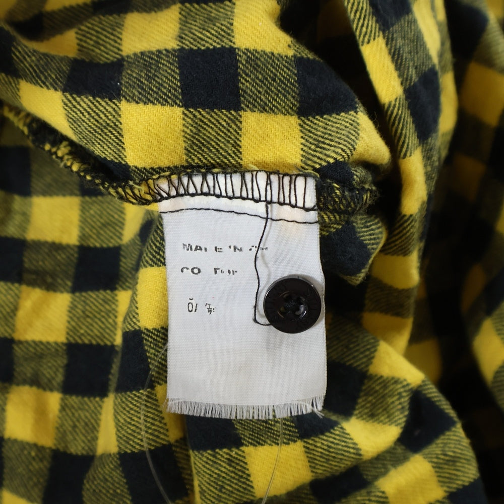 STUSSY(ステューシー) 00s OLD STUSSY チェック柄 ネルシャツ ブラック/イエロー