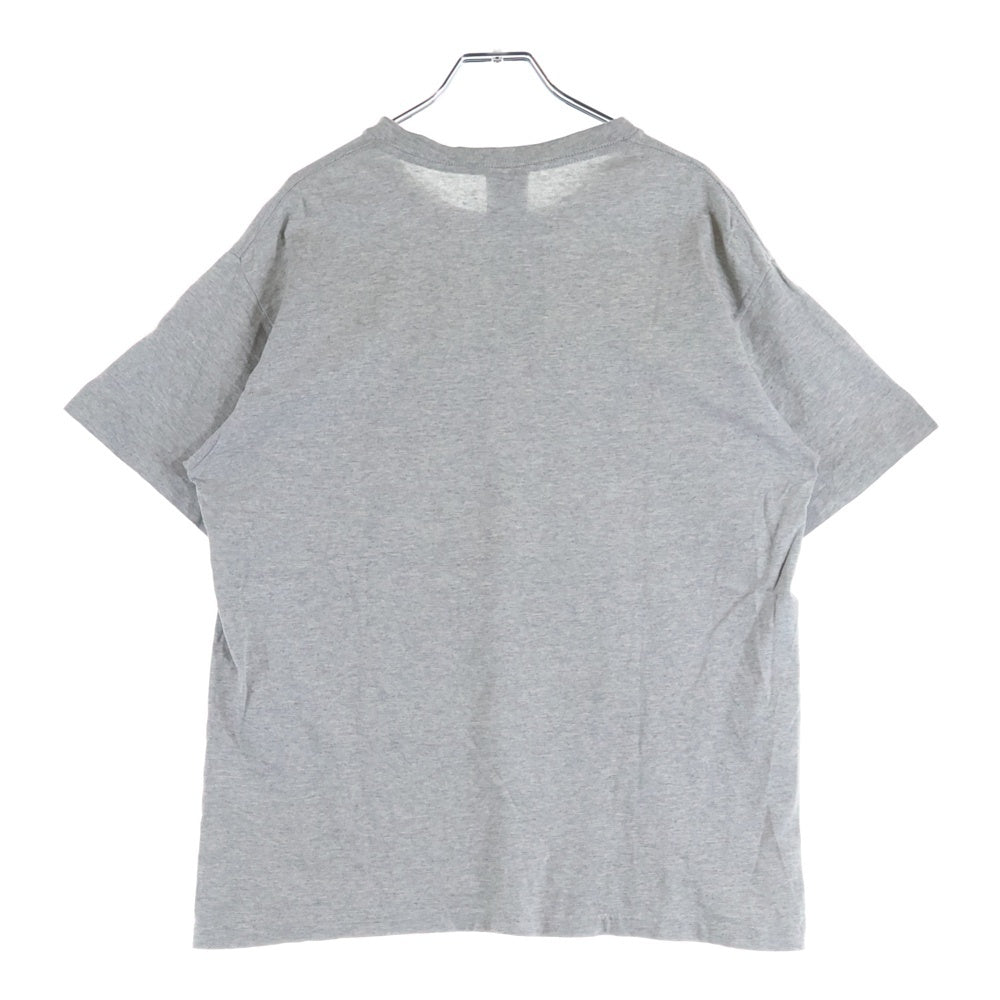 STUSSY(ステューシー) 90s OLD STUSSY 紺タグ ロゴプリント クルーネック半袖Tシャツカットソー グレー