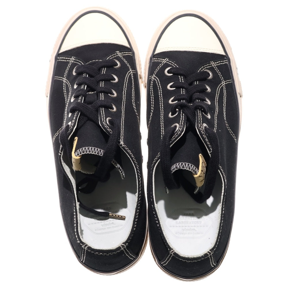 VISVIM(ヴィスヴィム) 24AW SKAGWAY L.T.LO スカグウェイ キャンバス ローカットスニーカー ブラック 0124201001001